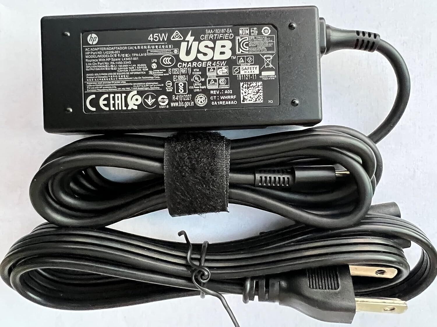 s-l1600_39448cb1-baf7-4acb-b427-103db5168ade.jpg Chargeur HP USB-C 45W Original – Image 1